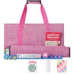 GUSTARIA American Mahjong tiles with colorful prints for stylish game nights.
