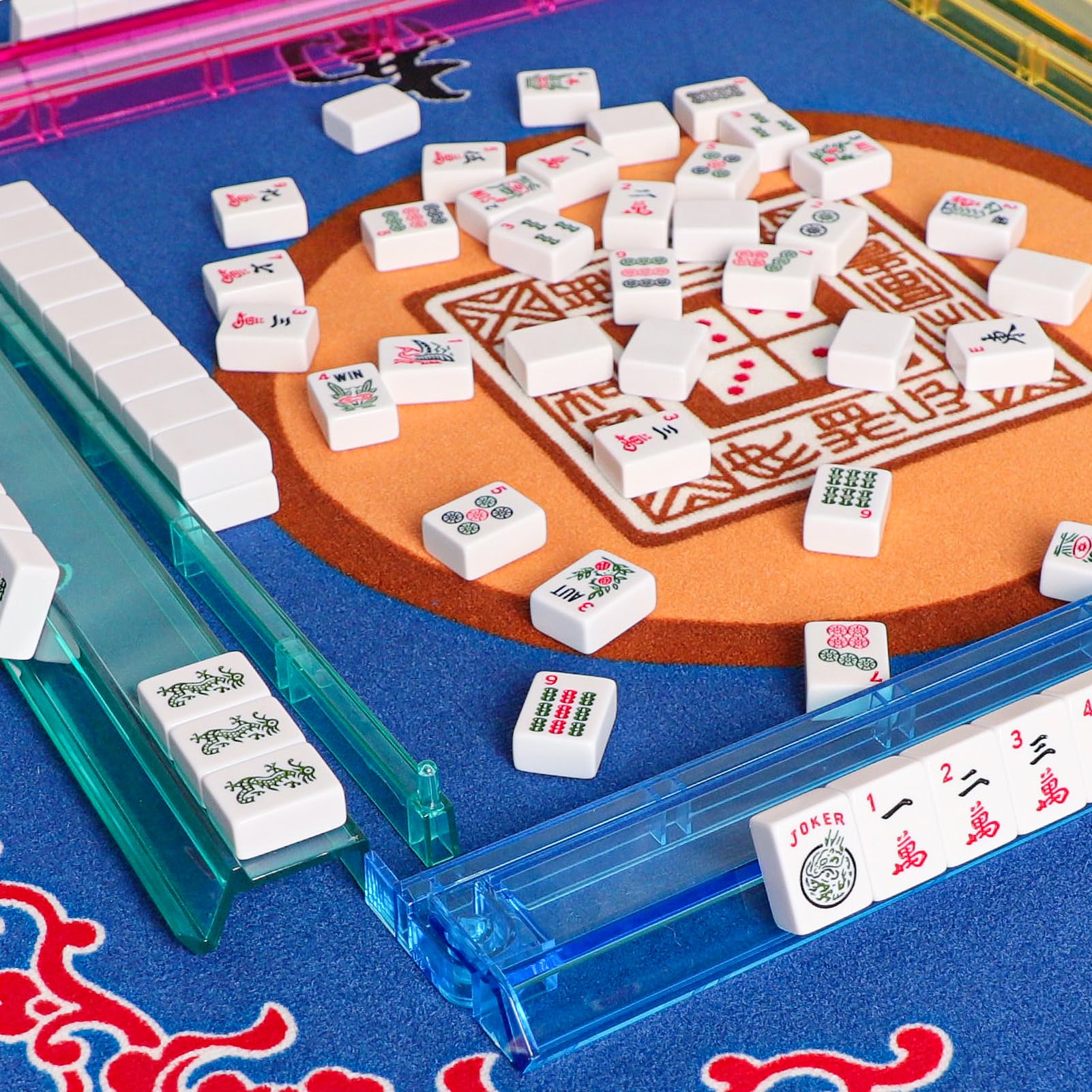 GUSTARIA American Mahjong tiles markings: clear numerals and Chinese characters.