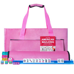 GUSTARIA American Mahjong tiles with durable, scratch-resistant melamine for smooth play.