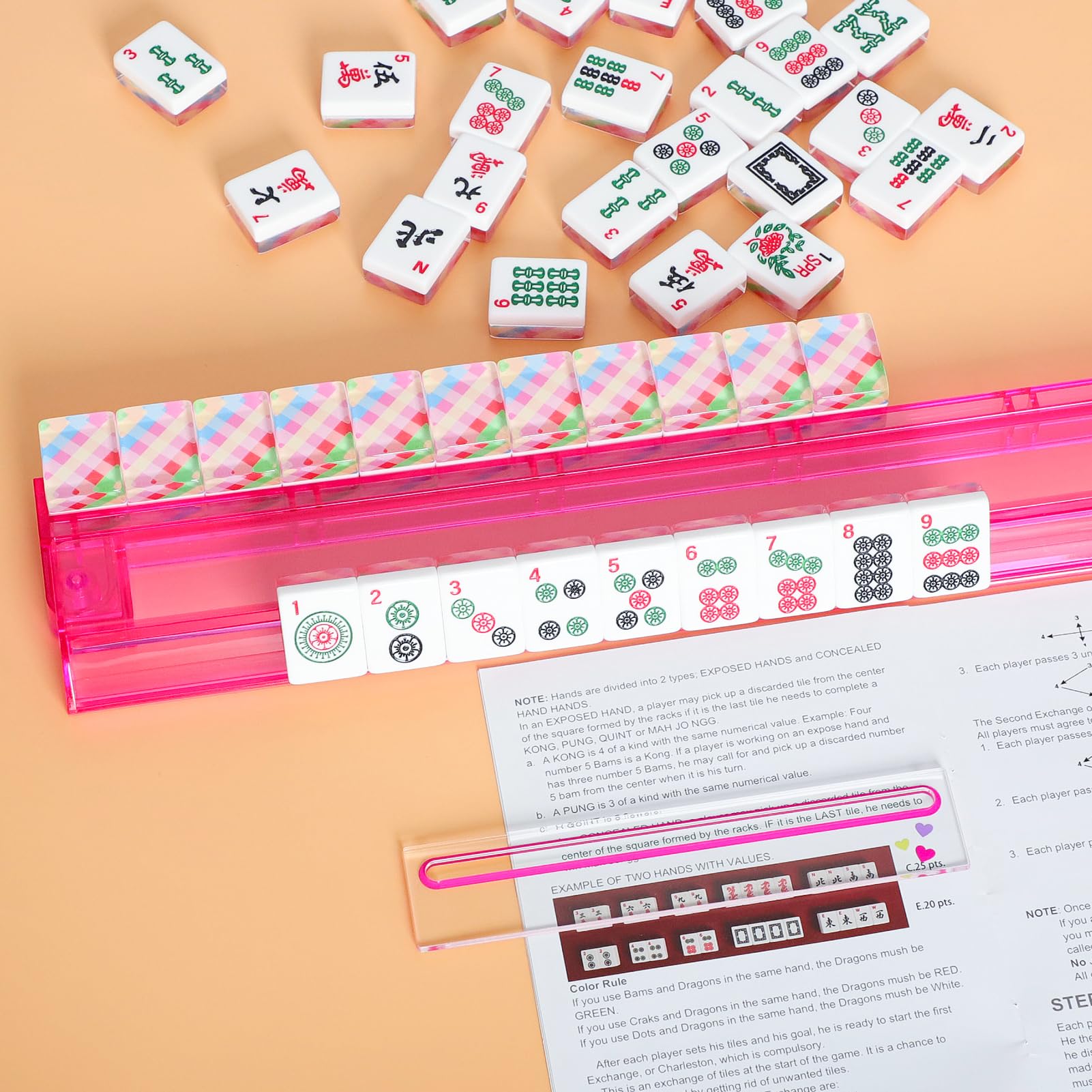 GUSTARIA pink card reader adds color and practicality to home mahjong.