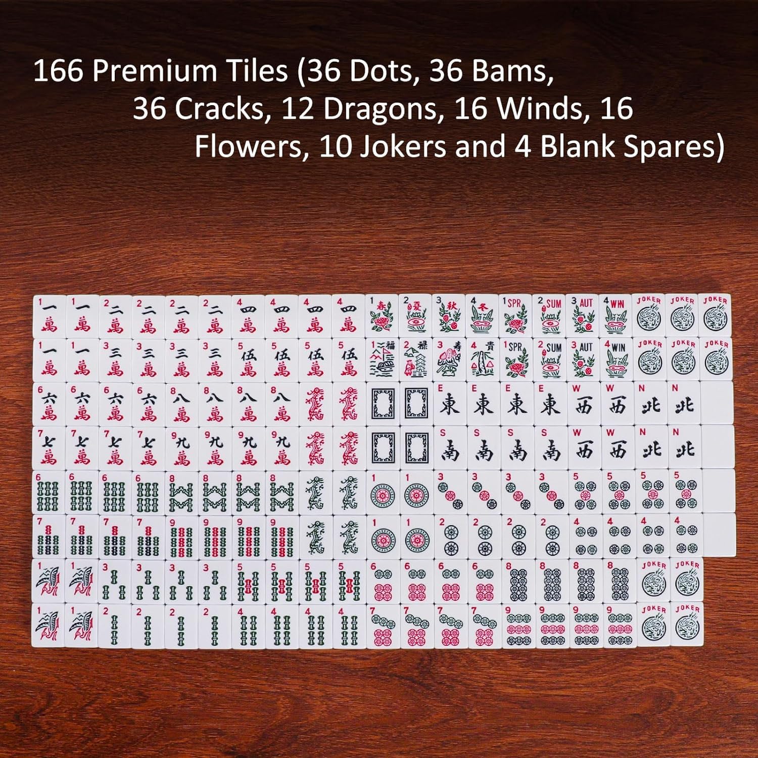 GUSTARIA deluxe mahjong set: complete, ready-to-play for gatherings.