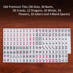 GUSTARIA deluxe mahjong set: complete, ready-to-play for gatherings.