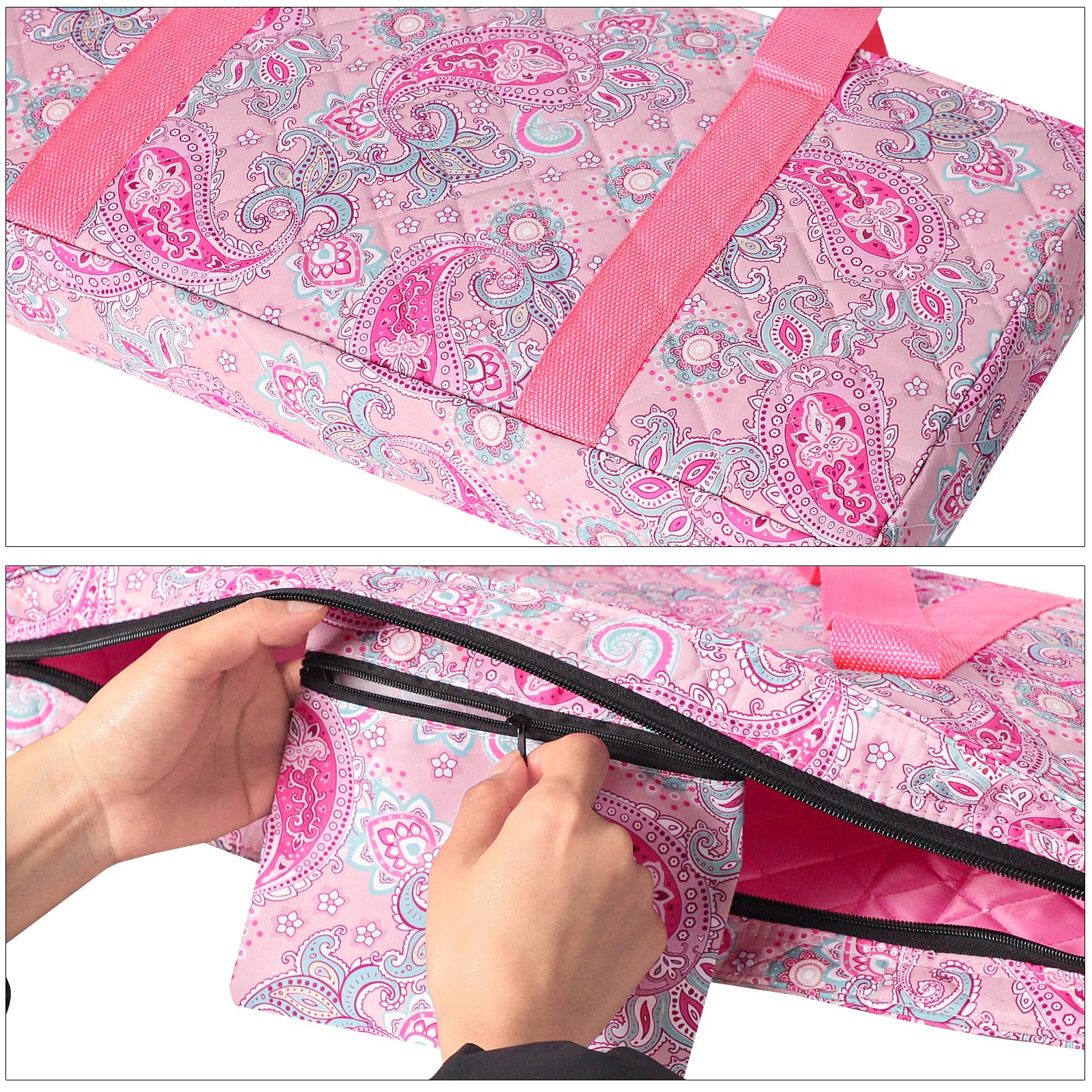 GUSTARIA extended zipper allows quick access to tiles.