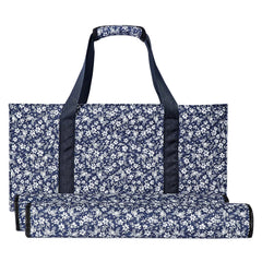 GUSTARIA empty mahjong bag with blue prints, ideal for travel and party nights.