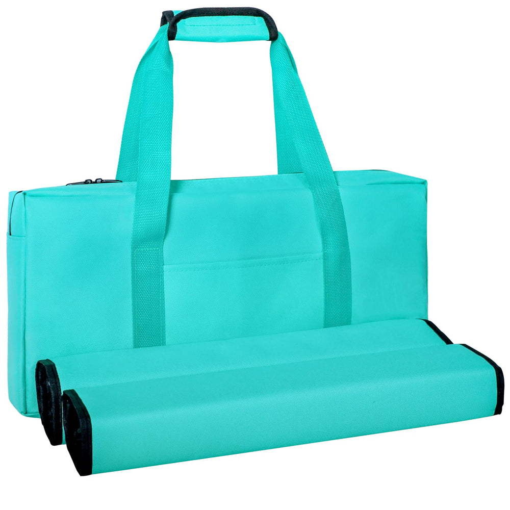 GUSTARIA Empty Mahjong Bag in light green, easy travel case for a complete set.