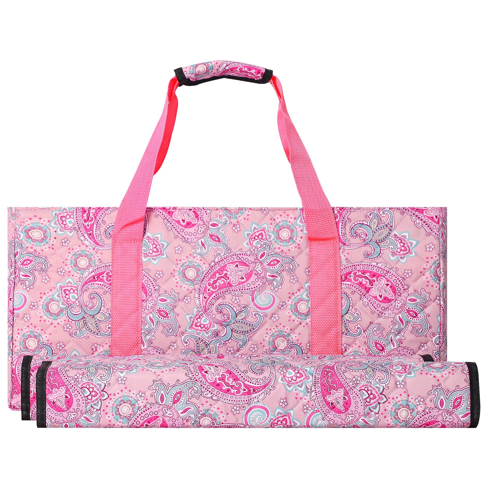 GUSTARIA empty mahjong bag with pink printed case for stylish, portable storage.