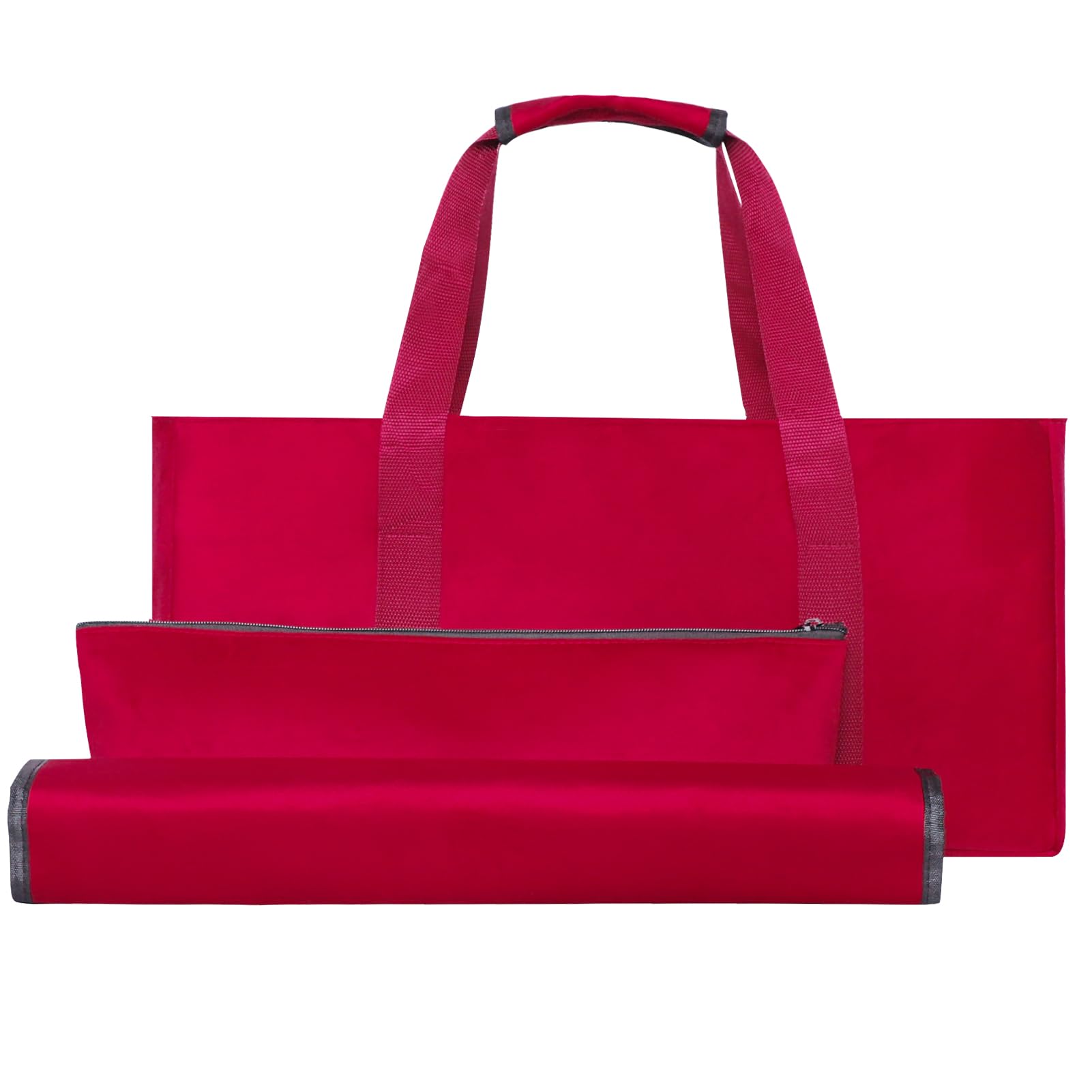GUSTARIA Empty Mahjong Bag with Rack Wrapper demonstrates organized storage for a full set.