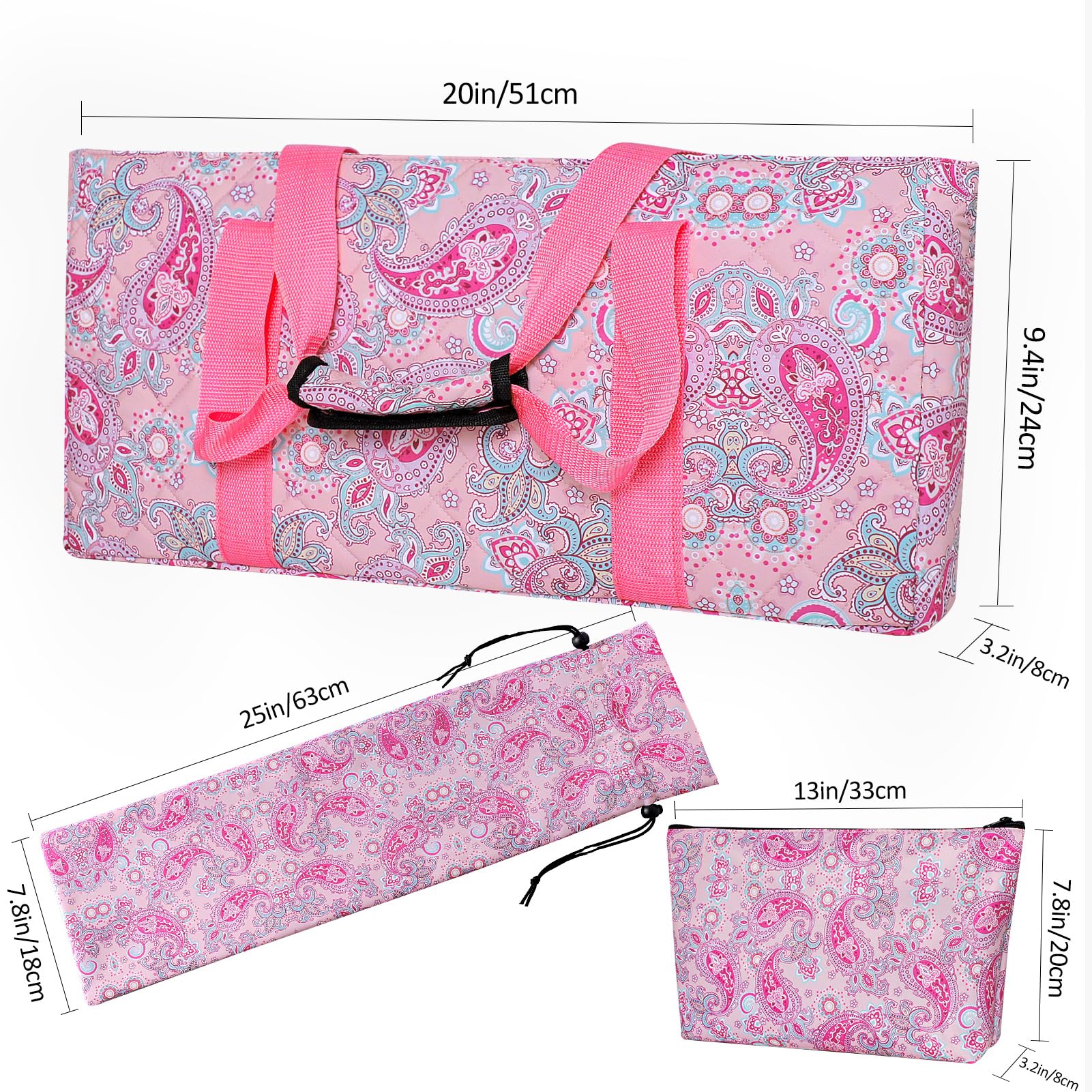GUSTARIA padded interior protects racks and pushers during travel.