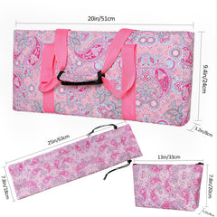 GUSTARIA padded interior protects racks and pushers during travel.