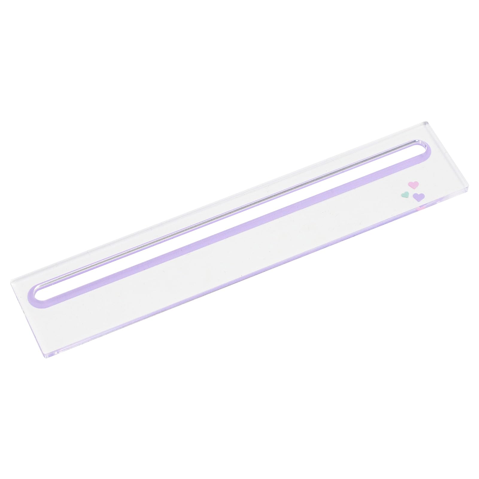GUSTARIA Mahjong card reader in purple, front view with acrylic design for easy reading.