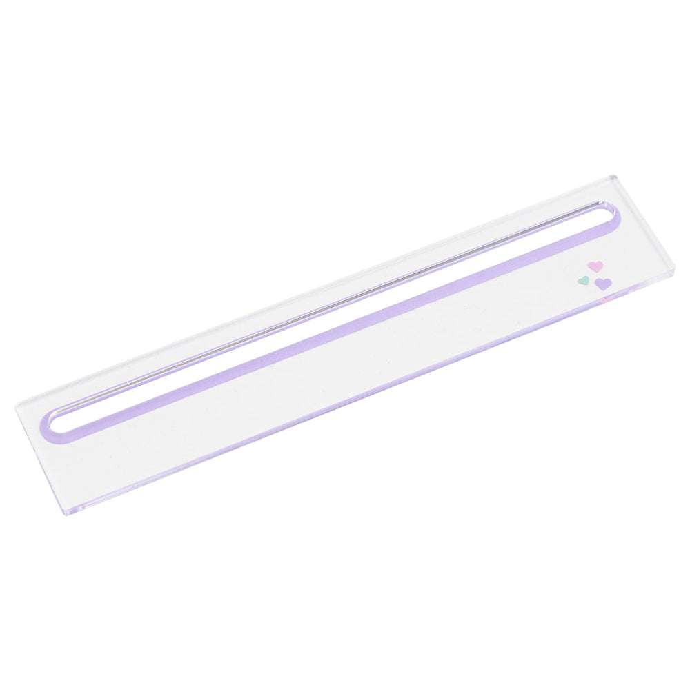 GUSTARIA Mahjong card reader in purple, front view with acrylic design for easy reading.