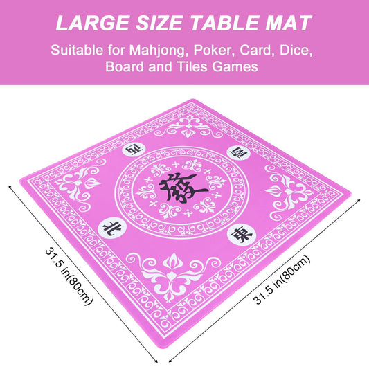GUSTARIA Mahjong Mat roll-up with carrying bag for easy transport.