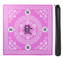 GUSTARIA Mahjong Mat slip-resistance pink surface for stable gameplay.