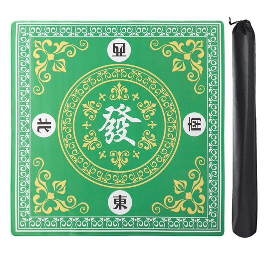 GUSTARIA Mahjong Mat with slip-resistant surface stabilizes gameplay on any table