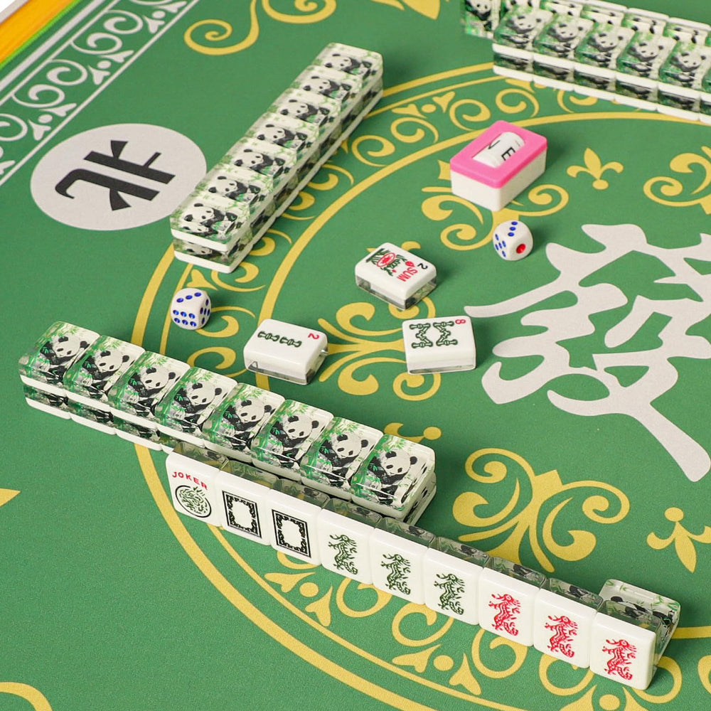 GUSTARIA Mahjong Mat with thick rubber backing to shield tables from wear