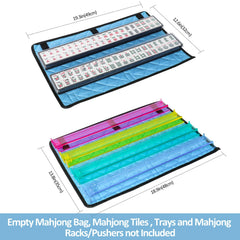 GUSTARIA mahjong rack bag outer size supports four standard racks.