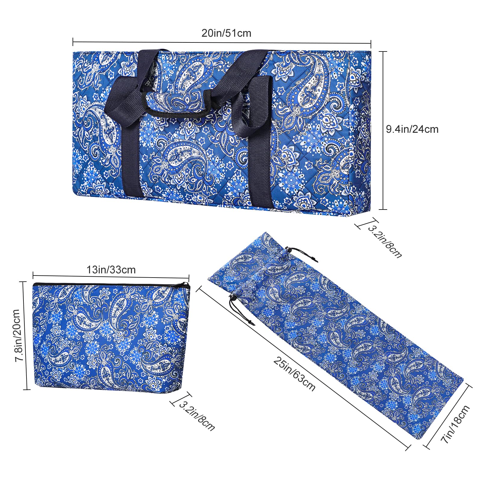 GUSTARIA mahjong rack pushers case with side pocket for accessories