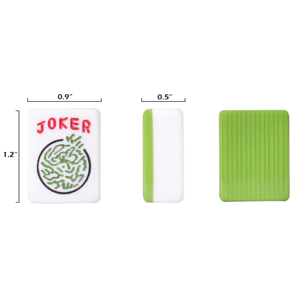 GUSTARIA mahjong racks and pushers in bright colors for easy organization during rounds.