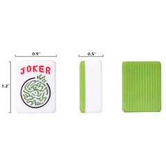 GUSTARIA mahjong racks and pushers in bright colors for easy organization during rounds.