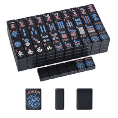 GUSTARIA Mahjong tiles 1.2 inch in black, easy to read during play.