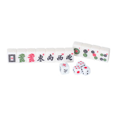 GUSTARIA mini mahjong set in use during a casual home game
