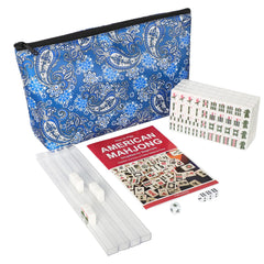 GUSTARIA mini mahjong tiles close-up showing engraved numbers and characters for easy play