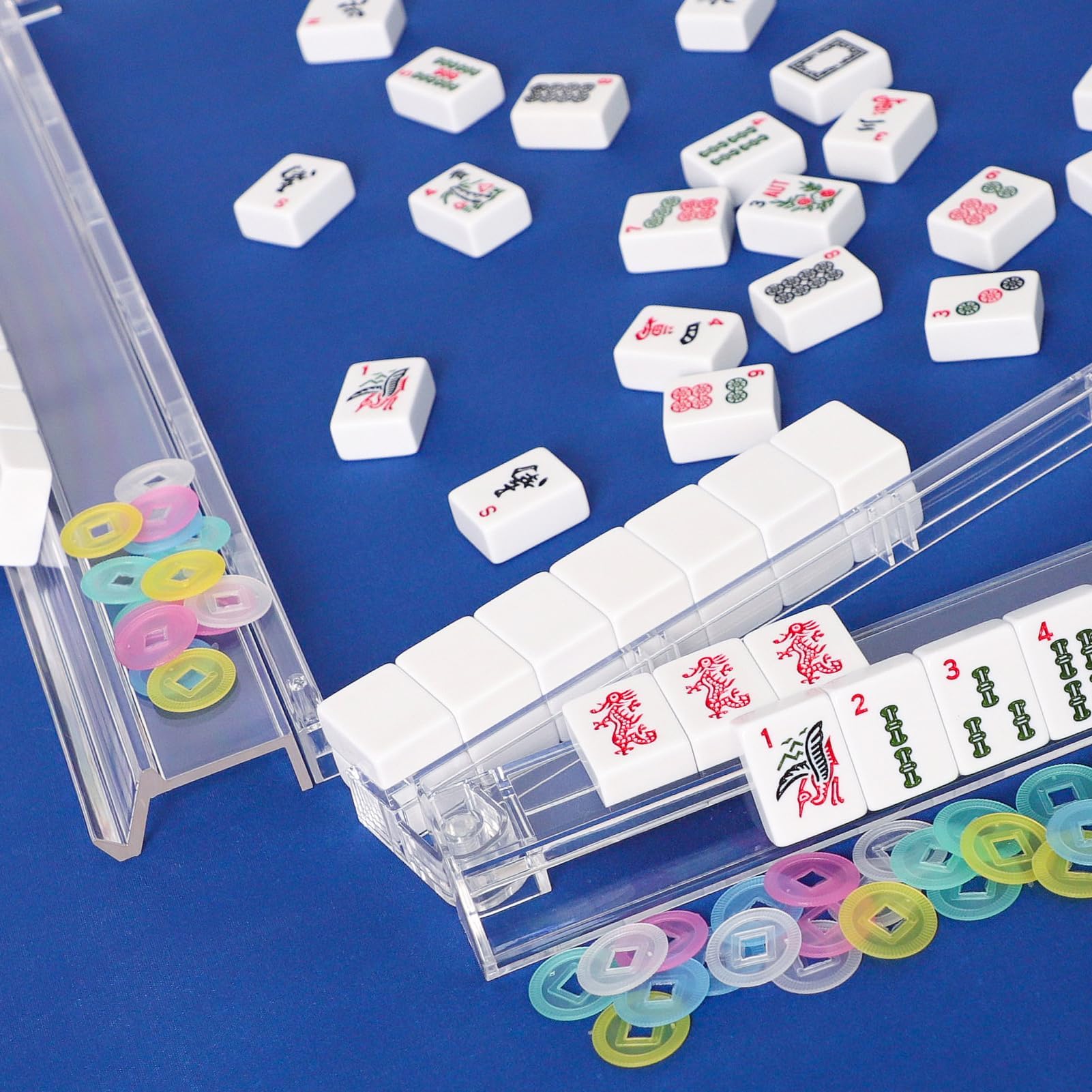 Portable, lightweight GUSTARIA mahjong rack—easy to carry to events