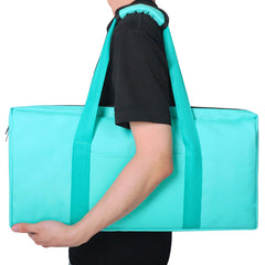 GUSTARIA sturdy shoulder strap and handle for comfortable carrying.