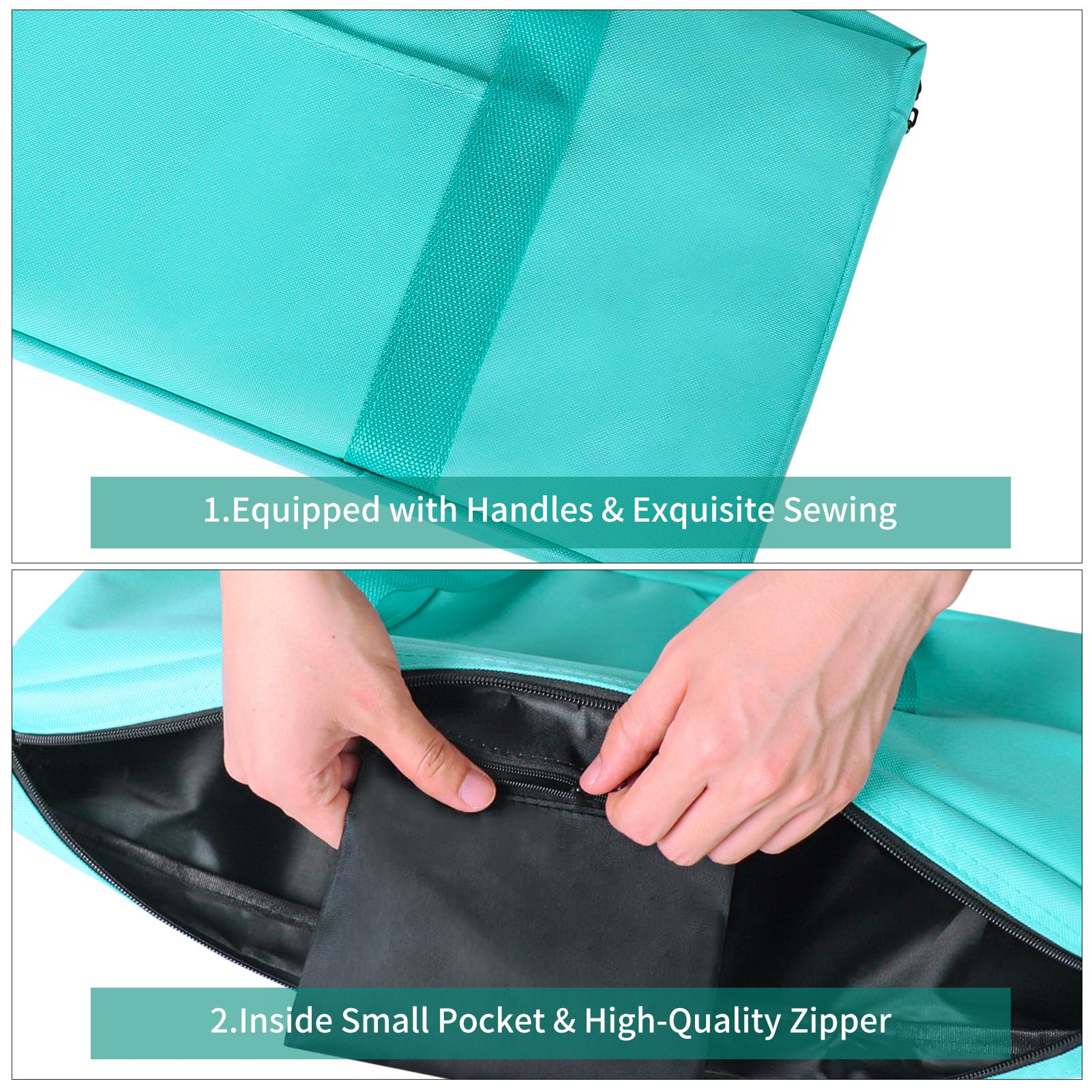 GUSTARIA small zip pocket keeps accessories organized and accessible.