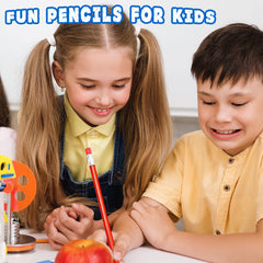 Guuozzli colorful bendable pencils in action during a school project.