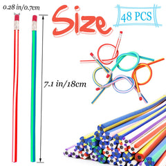 Guuozzli pencil-case friendly 7 inch size, easy to fit in bags.