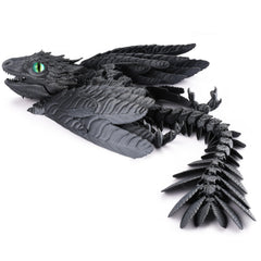 Guwewu Shadowsoar Feathered Wyvern Dragon on desk enhances desktop ambiance.