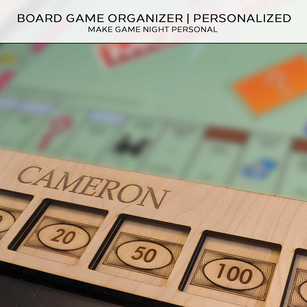 GUYTRENDz storage extensions keep dice and pieces within easy reach