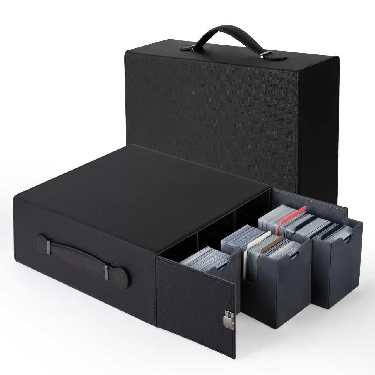 Gvirtcoz card case with portable handle for easy transport