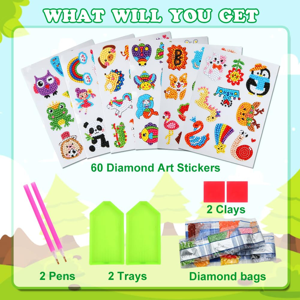 GWAHSA diamond art stickers with strong adhesion for decorations.