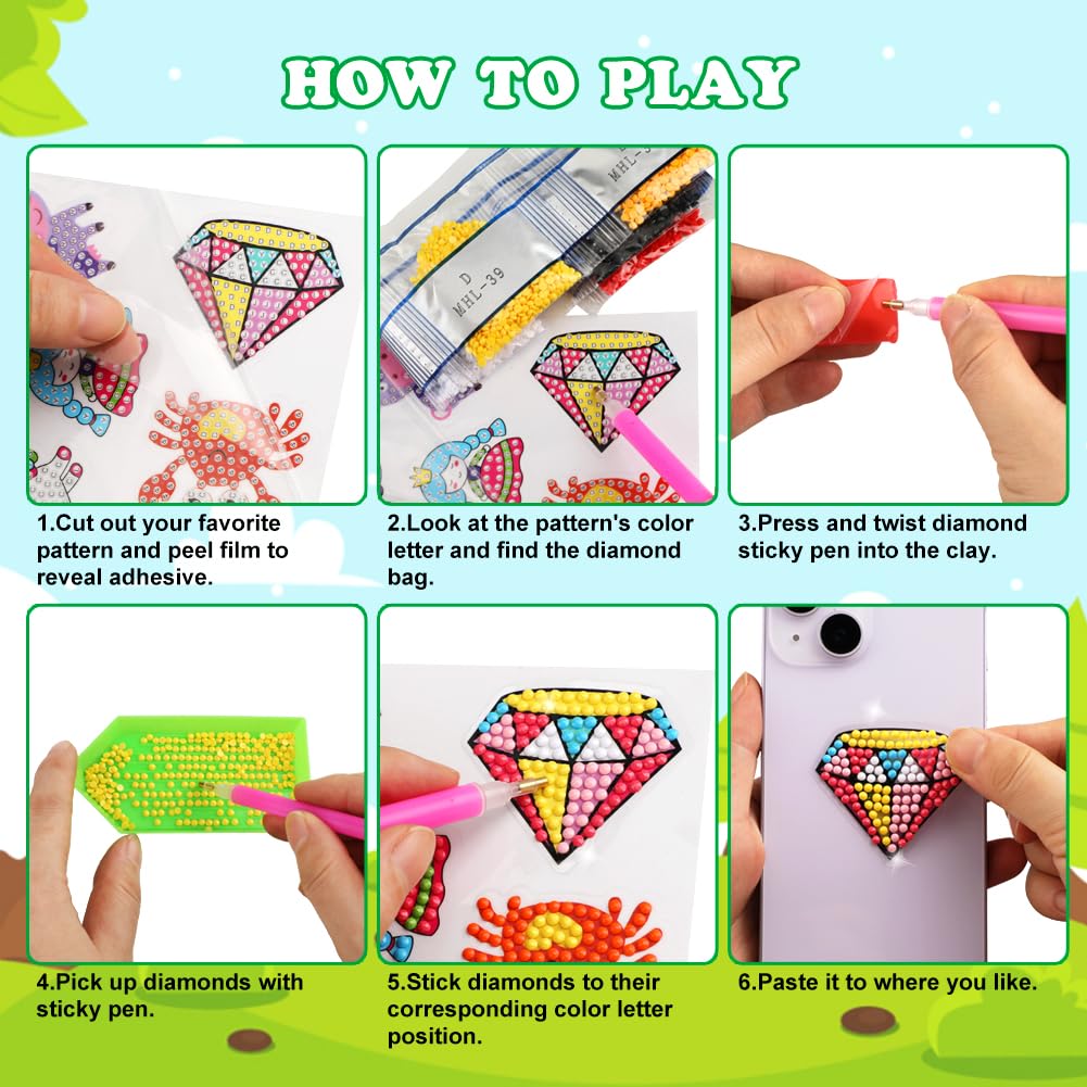 GWAHSA gift-pack diamond art stickers for classroom prizes.