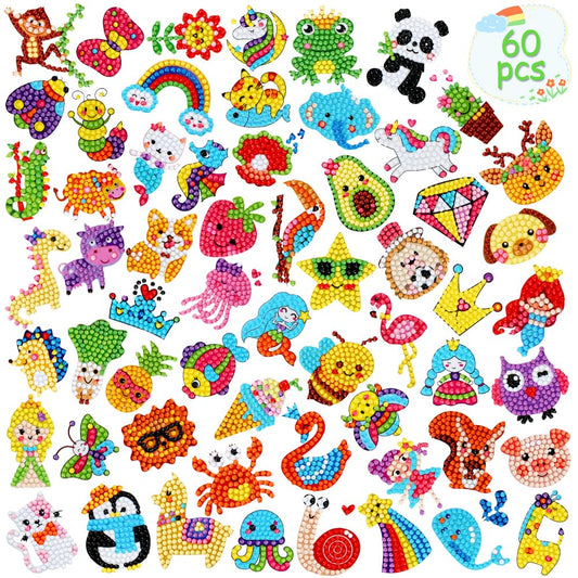 GWAHSA diamond art stickers kit for kids, colorful projects to start crafting.