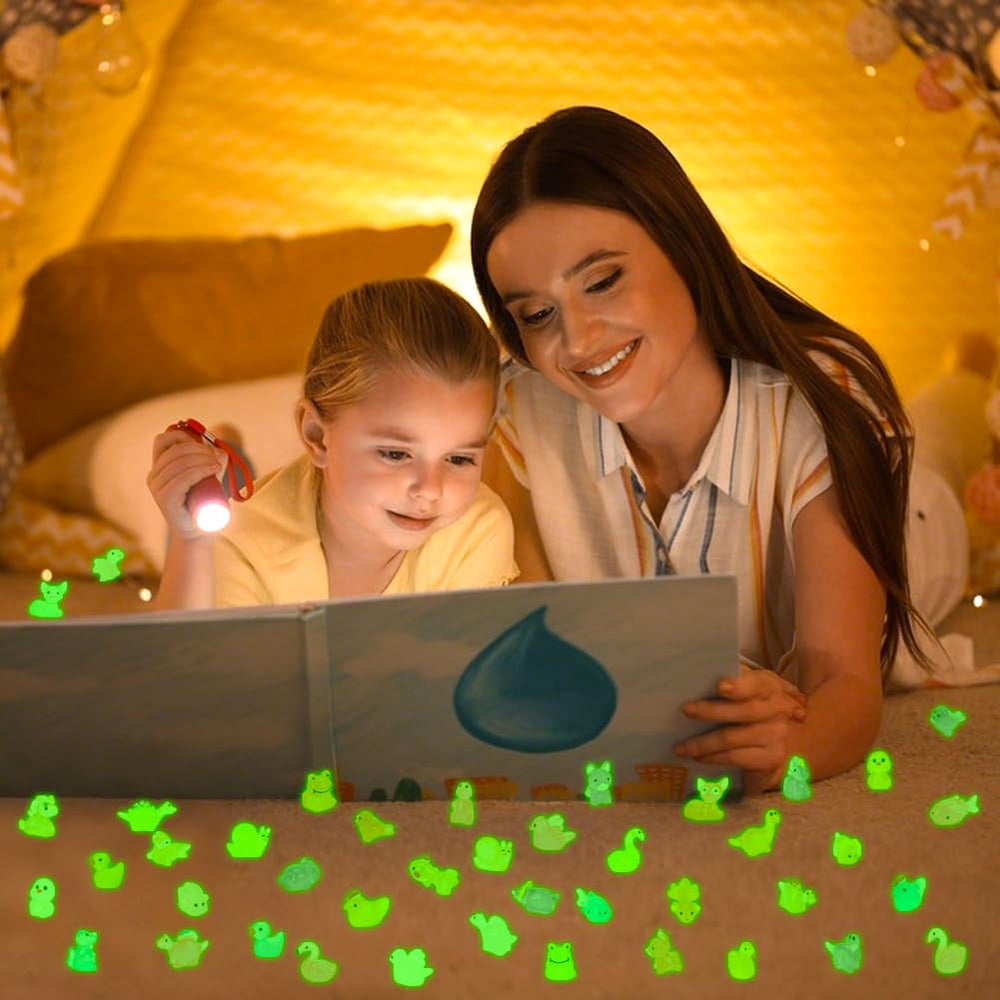 GWAHSA glow mini resin dinosaurs add whimsy to displays.