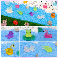 GWAHSA glow mini resin fish decorate vases and micro landscapes.