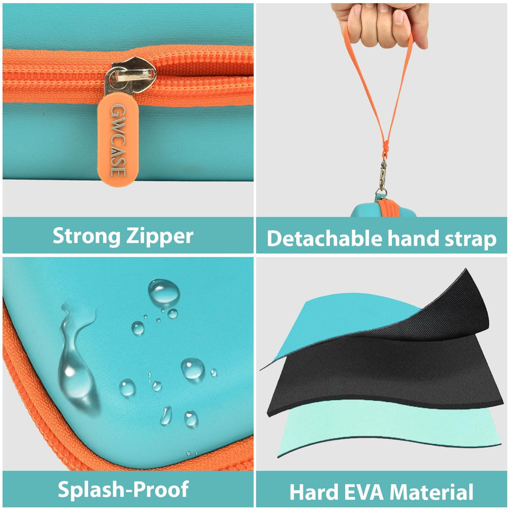 Detachable hand strap enables easy carrying on commutes or trips.