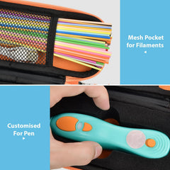 GWCASE lightweight, travel-friendly case fits in backpack or school bag