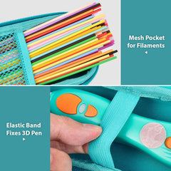 GWCASE safety elastic strap keeps the 3D pen secure during travel.