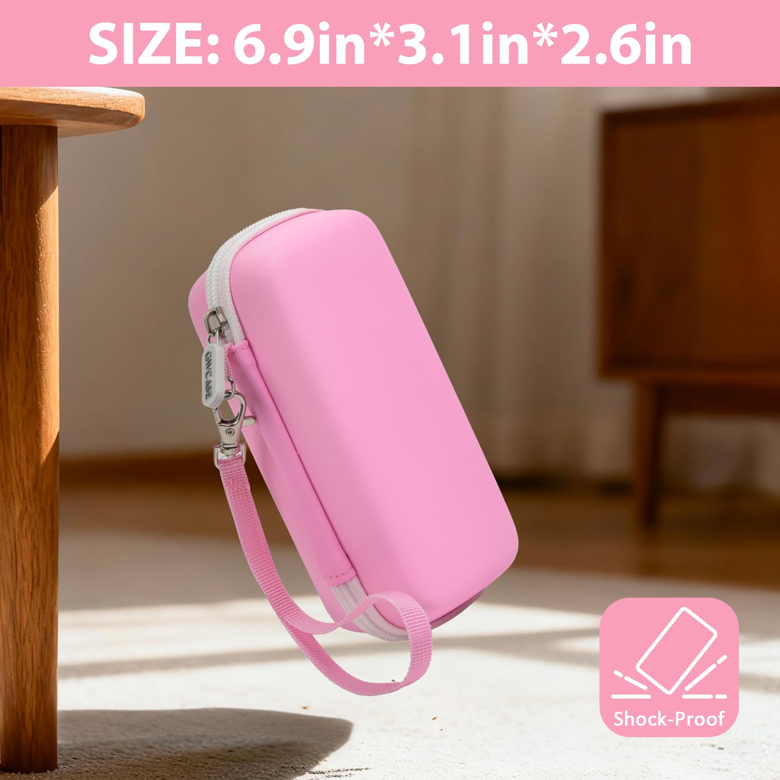 GWCASE smooth zipper ensures quick access to contents