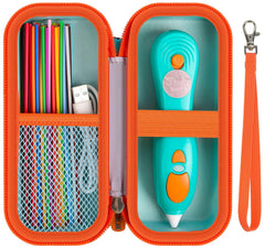 GWCASE Start+ Essentials case in green with orange zipper for organized travel.