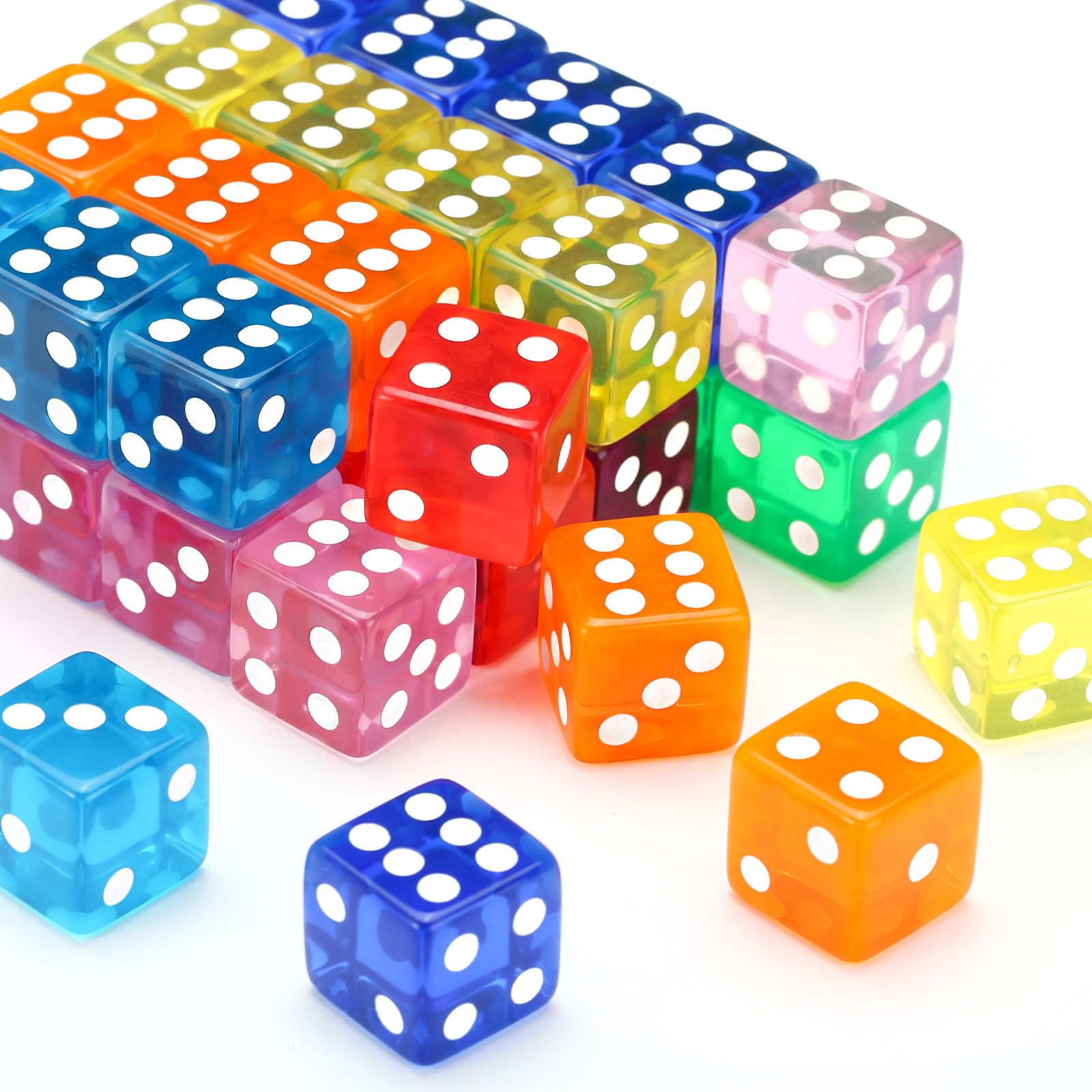 GWHOLE dice sized at 16 mm with a standard feel for familiar handling