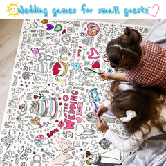 GWHOLE giant coloring poster compatible with colored pencils for vibrant results.