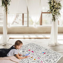 GWHOLE giant coloring poster folds to A4 for easy storage.