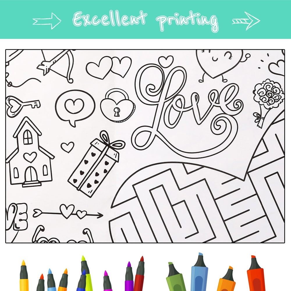 GWHOLE giant coloring poster kids-activity layout keeps children focused.