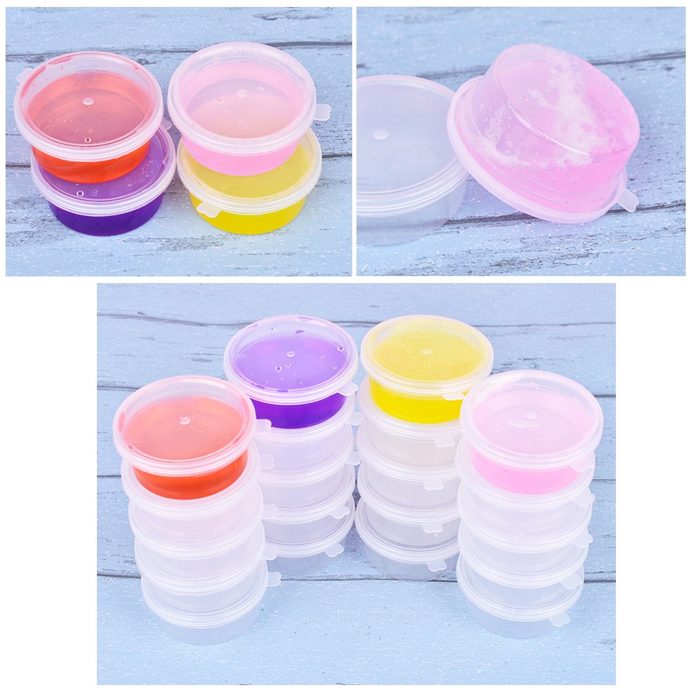 GWHOLE storage containers suitable for slime beads and floam for crafts.