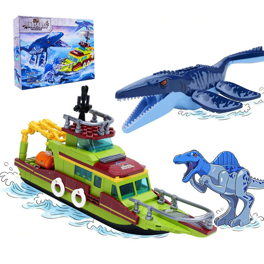 GXJTYYBS Ideas 3-in-1 Mosasaurus model showcases dramatic jaws for immersive learning.
